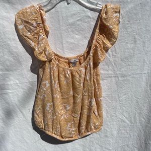 Amuse Society Yellow Blouse